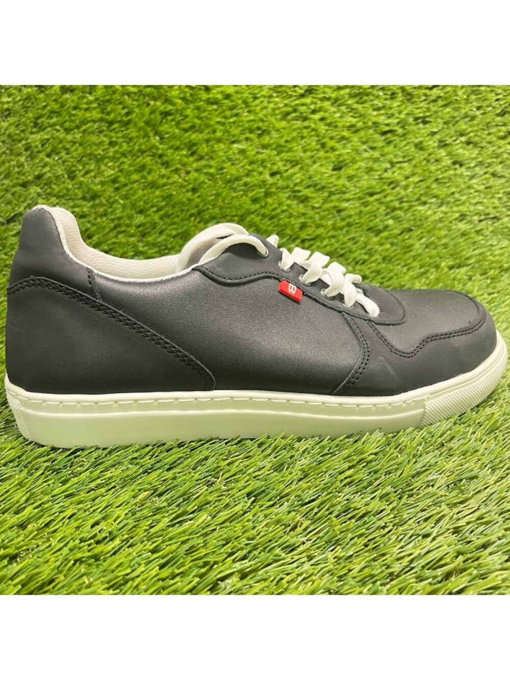 Mellow Walk Jessica Womens Size 8E Black Leather Steel Toe Safety Work Shoes